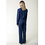 COLOURFUL REBEL Winoah Pinstripe Cropped Blazer Drank Blue