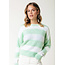 COLOURFUL REBEL Olivia Stripe Crewneck Knitted Sweater