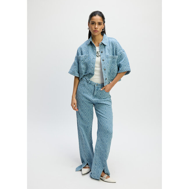 REFINED DEPARTMENT Selma Straight Pants Blue Denim