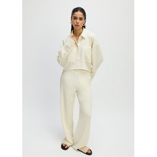 REFINED DEPARTMENT Creamy White Wide Nova Pants