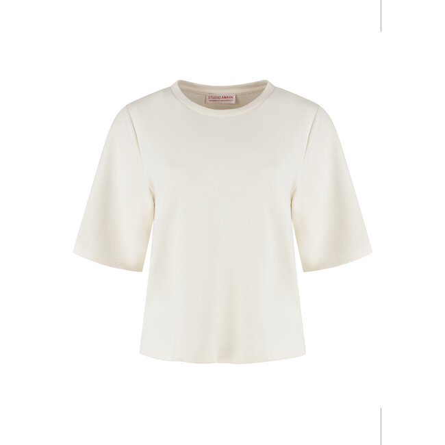 STUDIO AMAYA Lilly Tee Off White