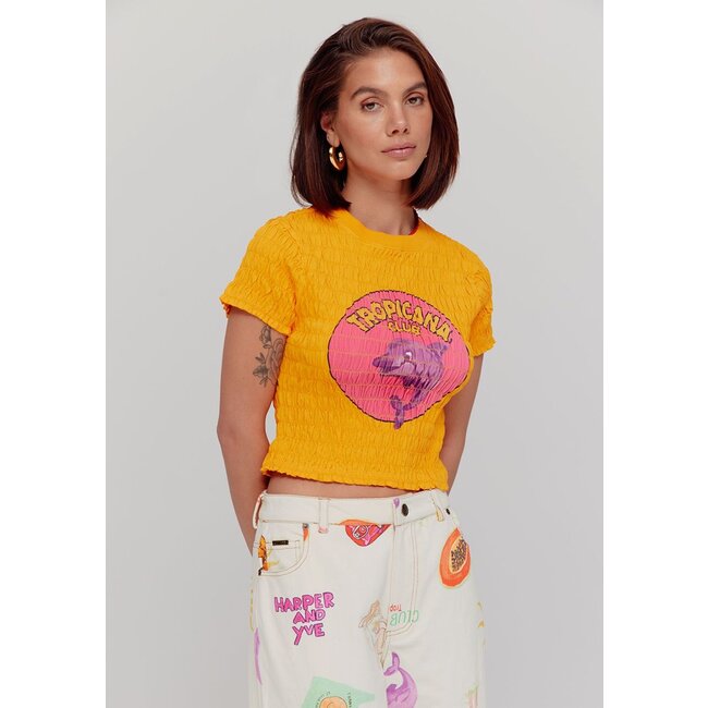 HARPER & YVE Dolphin Fruity Orange Shirt