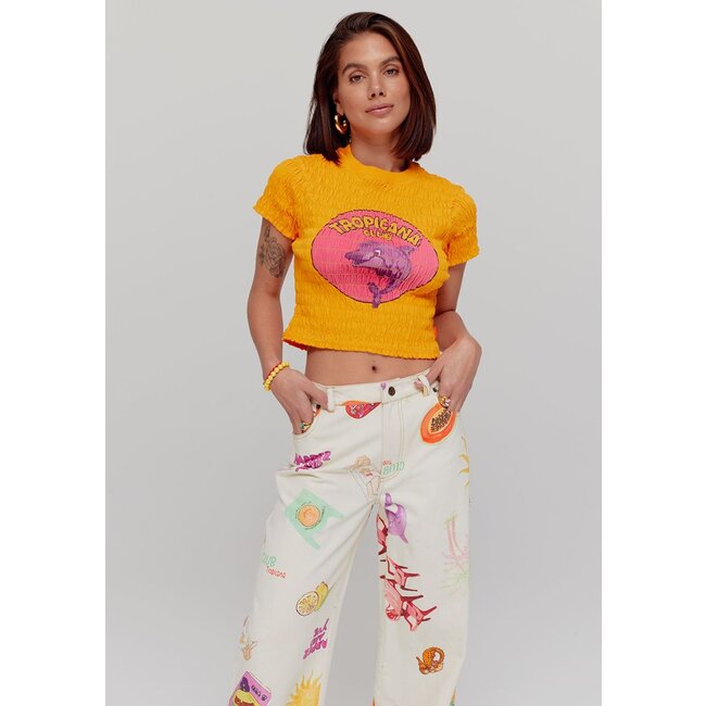 HARPER & YVE Dolphin Fruity Orange Shirt