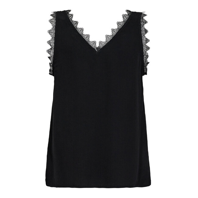 CO'COUTURE Perin Lace Singlet Black