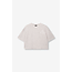 ALIX THE LABEL Knitted Sweat T-shirt Light Grey
