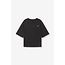 ALIX THE LABEL Knitted Print T-shirt Charcoal Grey