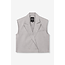 ALIX THE LABEL Woven Pinstripe Waistcoat Light Grey