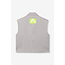 ALIX THE LABEL Woven Pinstripe Waistcoat Light Grey