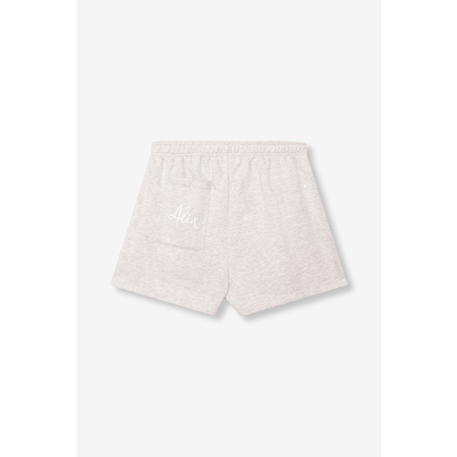 ALIX THE LABEL Knitted Sweat Short light Grey