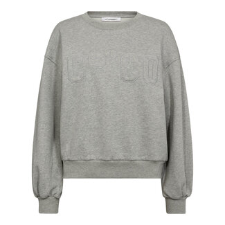 CO'COUTURE Zoe Coco Embroidery Sweat Grey Melange