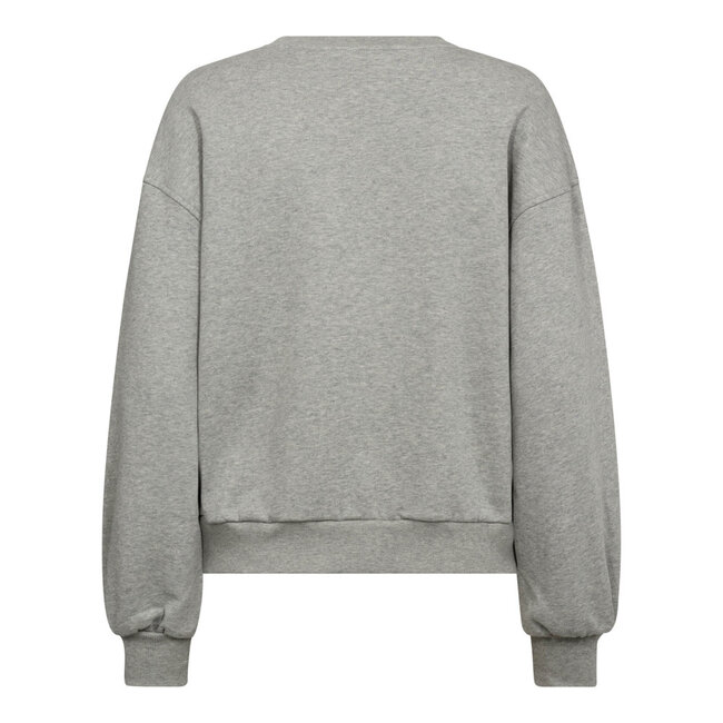 CO'COUTURE Zoe Coco Embroidery Sweat Grey Melange