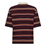 CO'COUTURE Augusta Stripe Polo Tee Winered
