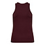 CO'COUTURE Sahara Embroidery Tank Top Winered
