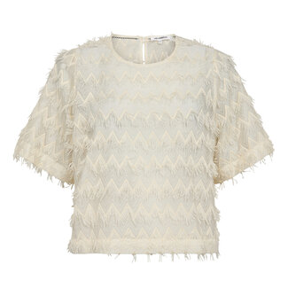CO'COUTURE Triangle Blouse Off White