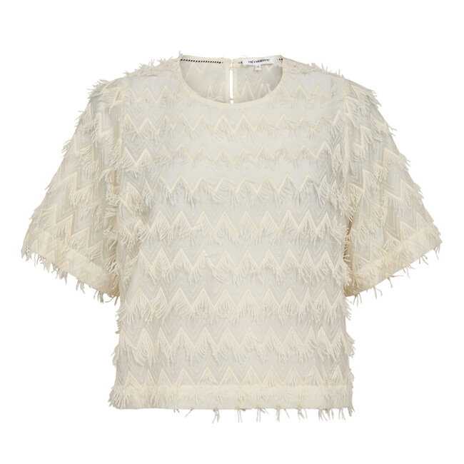 CO'COUTURE Triangle Blouse Off White