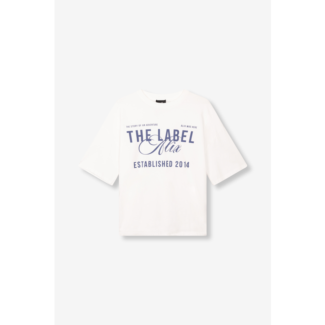 ALIX THE LABEL Knitted The Label Tee Soft White