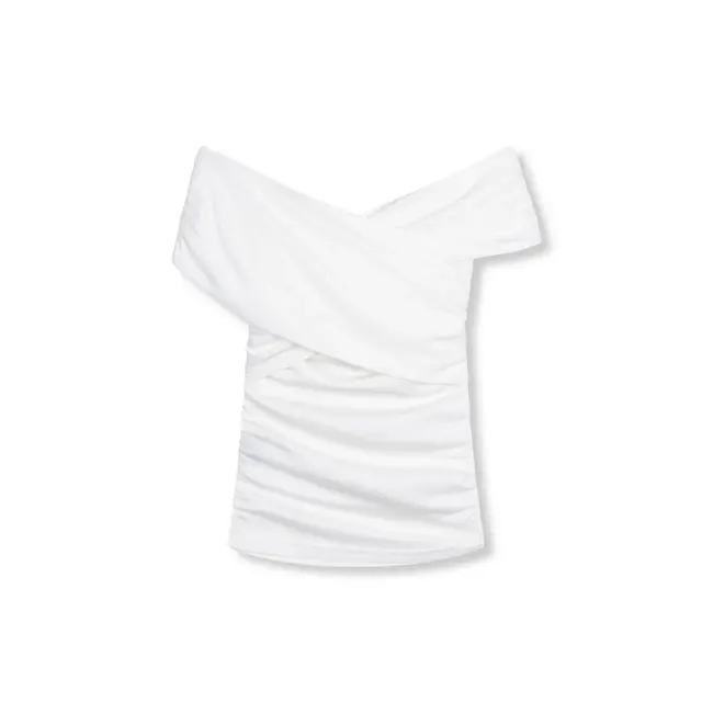 REFINED DEPARTMENT Cross Short Sleeve Top Elma