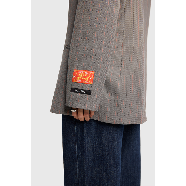 ALIX THE LABEL Woven Classy Grandad Blazer