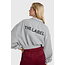 ALIX THE LABEL Knitted Polo Sweater Soft Grey