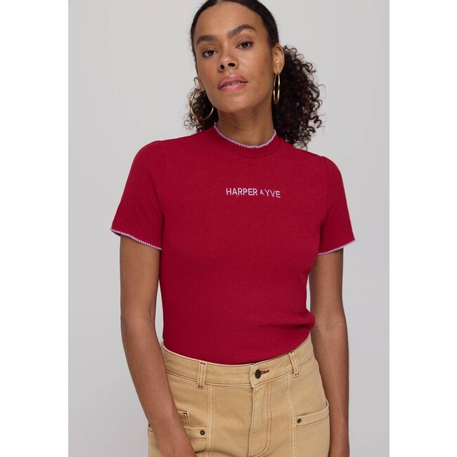HARPER & YVE Cammy Top Ruby Red