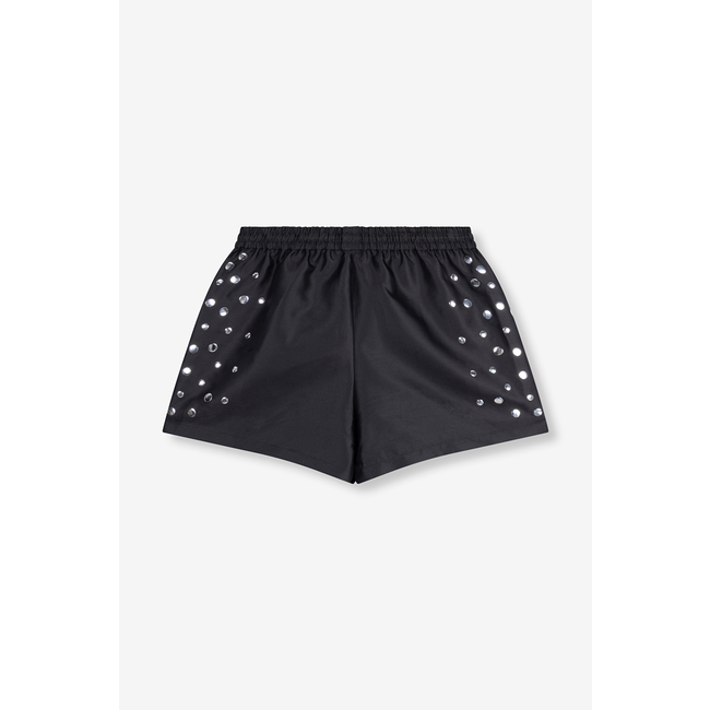 ALIX THE LABEL Woven Studs Shorts Black