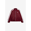 ALIX THE LABEL Knitted Trainings Sweat Jacket Bordeaux