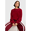 ALIX THE LABEL Knitted Mohair Pullover Bordeaux