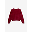 ALIX THE LABEL Knitted Mohair Pullover Bordeaux