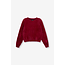 ALIX THE LABEL Knitted Mohair Pullover Bordeaux