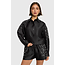 ALIX THE LABEL Woven Studs Cropped Blouse Black