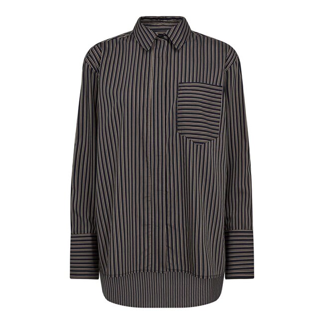 CO'COUTURE Fina Stripe Shirt Black
