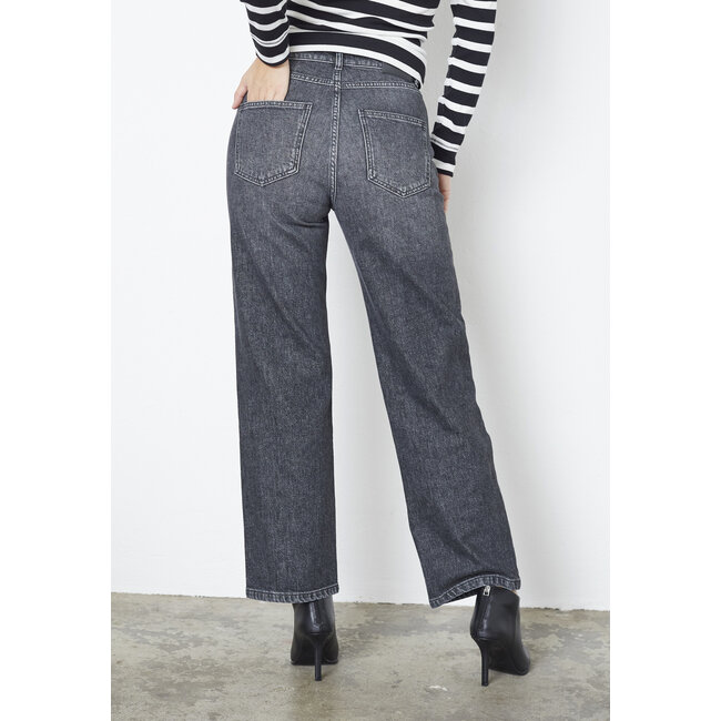 CO'COUTURE Femme Straight Crease Jeans Stone