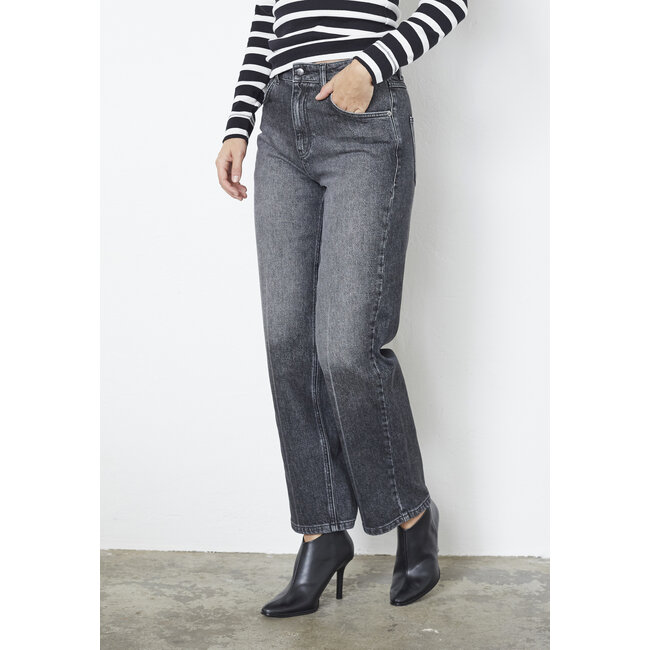 CO'COUTURE Femme Straight Crease Jeans Stone