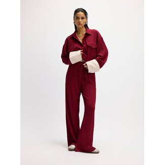 REFINED DEPARTMENT Relaxed Wide Pants Mara Bordeaux
