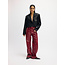 REFINED DEPARTMENT Vegan Leather Wide Leg Pants Esmee Bordeaux