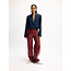 REFINED DEPARTMENT Vegan Leather Wide Leg Pants Esmee Bordeaux