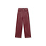 REFINED DEPARTMENT Vegan Leather Wide Leg Pants Esmee Bordeaux