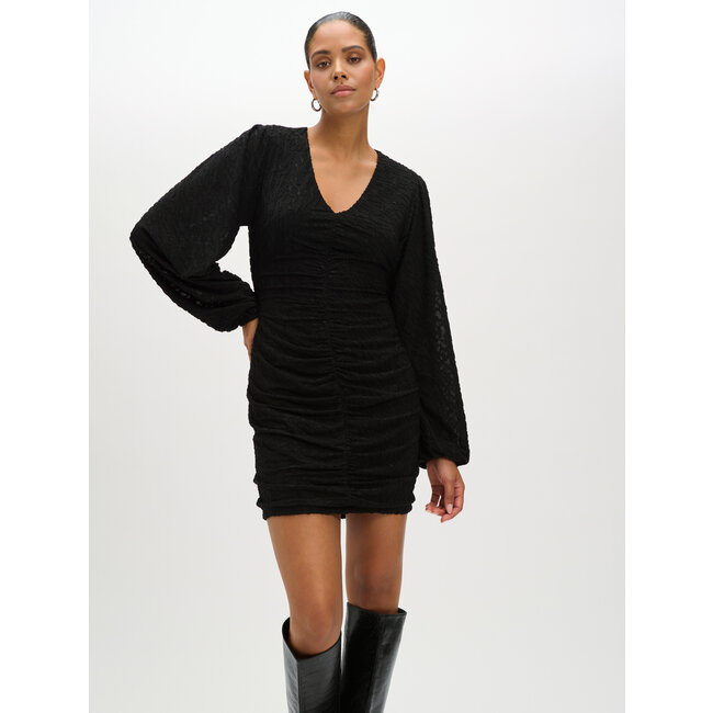 REFINED DEPARTMENT Mini Structure Dress Eden Black