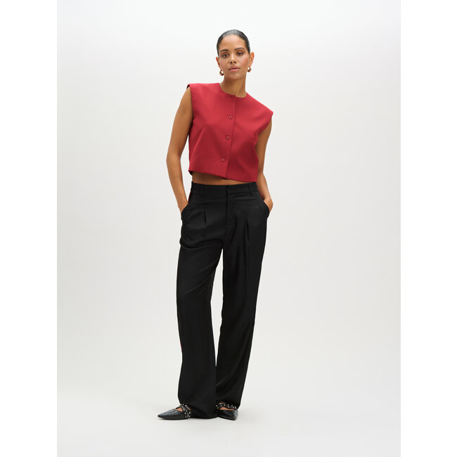REFINED DEPARTMENT Cropped Gilet Jole Bordeaux