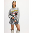 REFINED DEPARTMENT Grey Melange Oversized Sweater Jayne