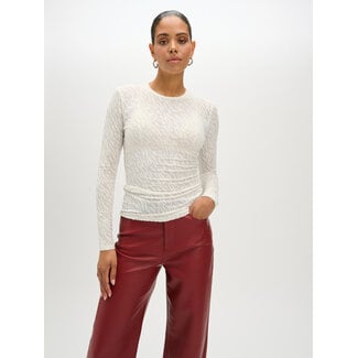 REFINED DEPARTMENT Fitted Structure Top Pepper Off White