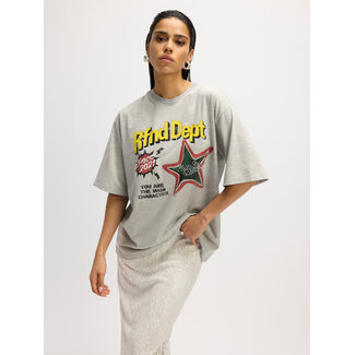 REFINED DEPARTMENT Oversized Rfnd Shirt Grey Melange