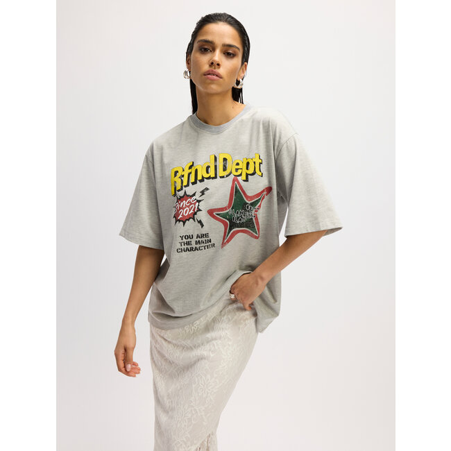REFINED DEPARTMENT Oversized Rfnd Shirt Grey Melange