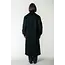 COLOURFUL REBEL Ada Contrast Wool long Coat Black