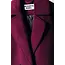 COLOURFUL REBEL Zania Double Breasted Wool Long Coat Burgundy