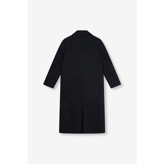 ALIX THE LABEL Ladies Woven Long Coat black