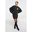 ALIX THE LABEL Knitted Cable Jumper Atracite Melange