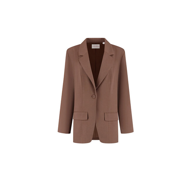 STUDIO AMAYA Puck Blazer Brown