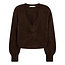 CO'COUTURE Cozy Twist Back Knit Mocca