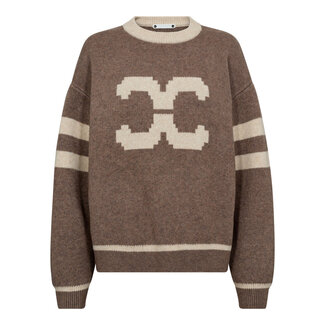 CO'COUTURE Row Coco Logo Knit Walnut